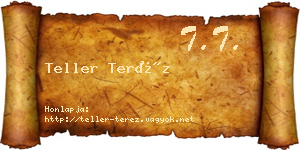 Teller Teréz névjegykártya