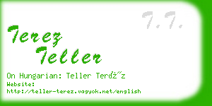 terez teller business card